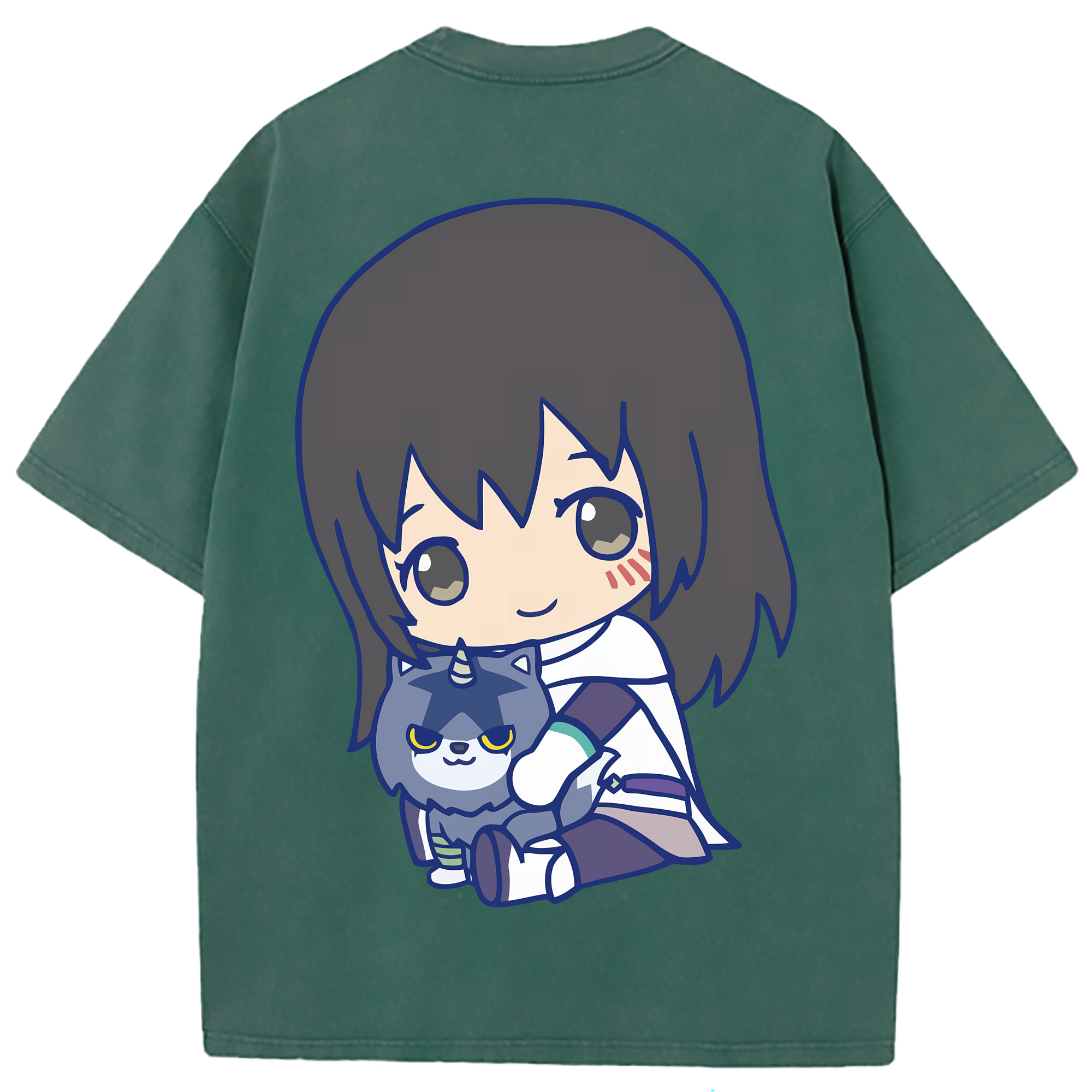 （画像用） 転スラ Regarding Reincarnated to Slime 綿100% ヴィンテージ風 半袖Tシャツ（背面プリント）
